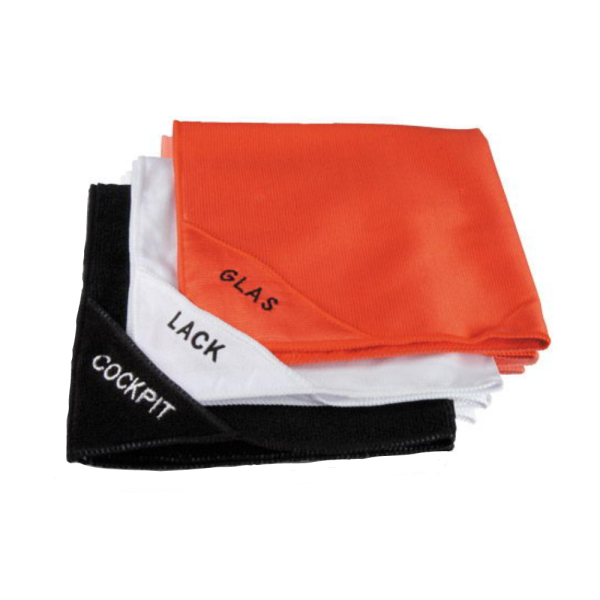 NIGRIN Mikrofiber krpa, set 3/1 - staklo, lak, instrument tabla