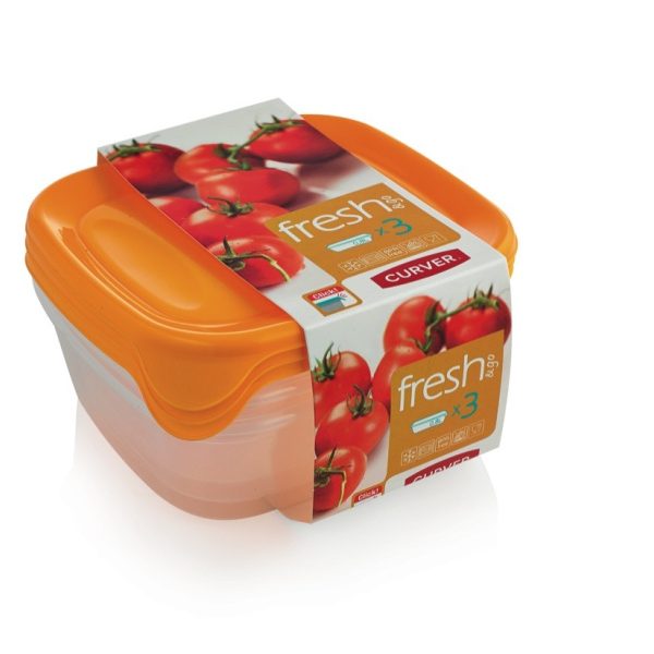 Kutija za hranu,set 3x0,8l,?uta - Image 1