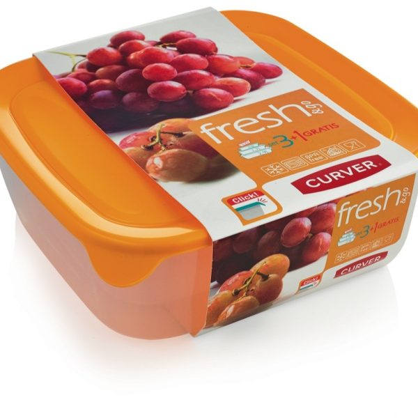 Kutija za hranu,set četvrtasti,žuti - Image 1