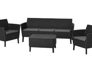 Garnitura SALEMO 3/1 siva