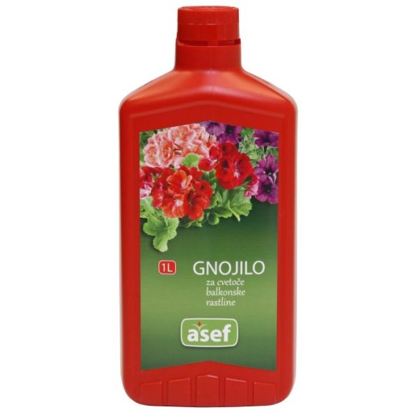 Asef tekuće mineralno đubrivo za balkonske i druge cvjetajuće biljke 1l