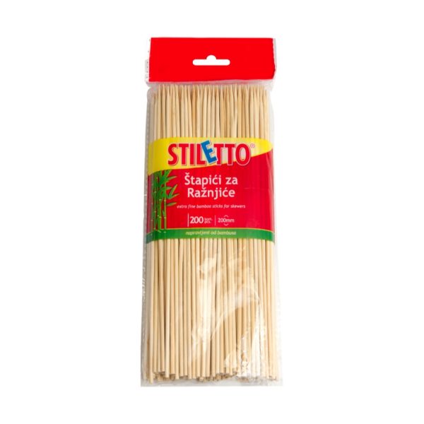 Štapići za ražnjiće STILETTO od bambusa 200/1