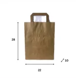 R6468 - Kesa sa unutrašnjom ručkom, reciklirani papir (22 + 10 × 28 cm) - Image 2