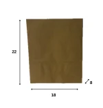 R6492 - Kesa bez ručke, reciklirani papir (18 + 8 × 22 cm) - Image 2