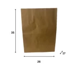 R6489 - Kesa bez ručke, braon (26 + 17 × 35 cm) - Image 2