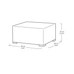 California baštenska garnitura braon trosjed, 2 fotelje i sto - Image 11