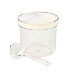 Tegla sa poklopcem i mješaljka 1L - granit