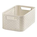 Kutija za odlaganje S ratan,krem