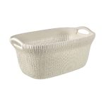 Korpa za ves 40L - Knit, bijela