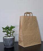 R6465 - Kesa sa unutrašnjom ručkom, braon (32 + 16 × 44 cm)