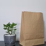 R6491 - Kesa bez ručke, braon (32 + 16 × 44 cm)