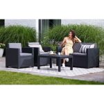 Monaco set baštenska garnitura sa box stolom, siva - Image 9