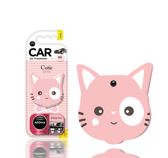 BUBBLE GUM – ART CATS – CUTIE POLIMER – aroma car