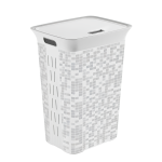 Curver Chic Style 60L korpa za veš sa poklopcem – Mosaic