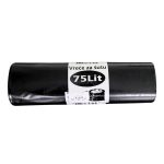 Vreće za šut 75 L  – 1/15 - crne, 80 μm