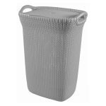 Curver Knit korpa za veš sa poklopcem 57 L – svijetlo siva