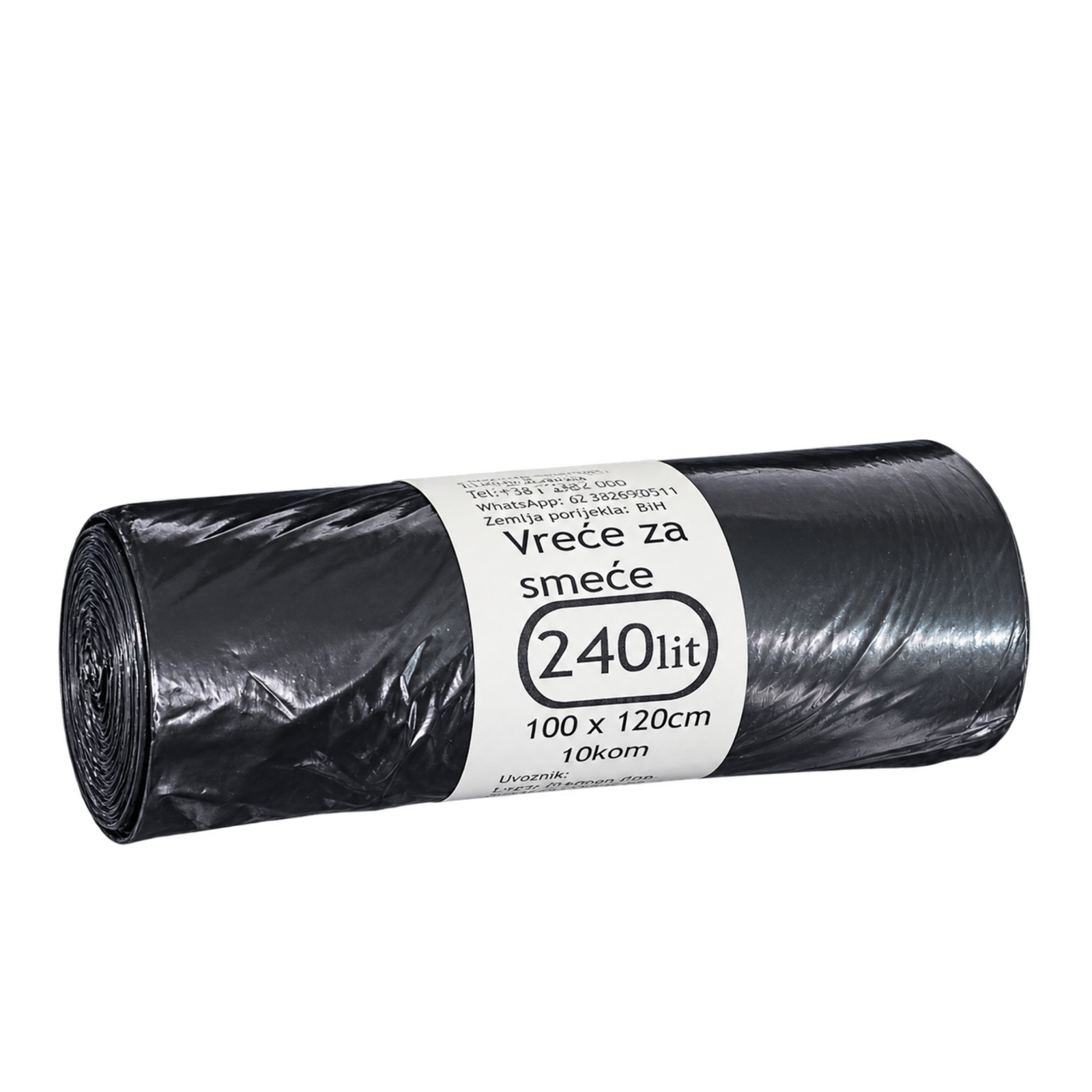 Vreće za smeće 240 L – 1/10 – crne
